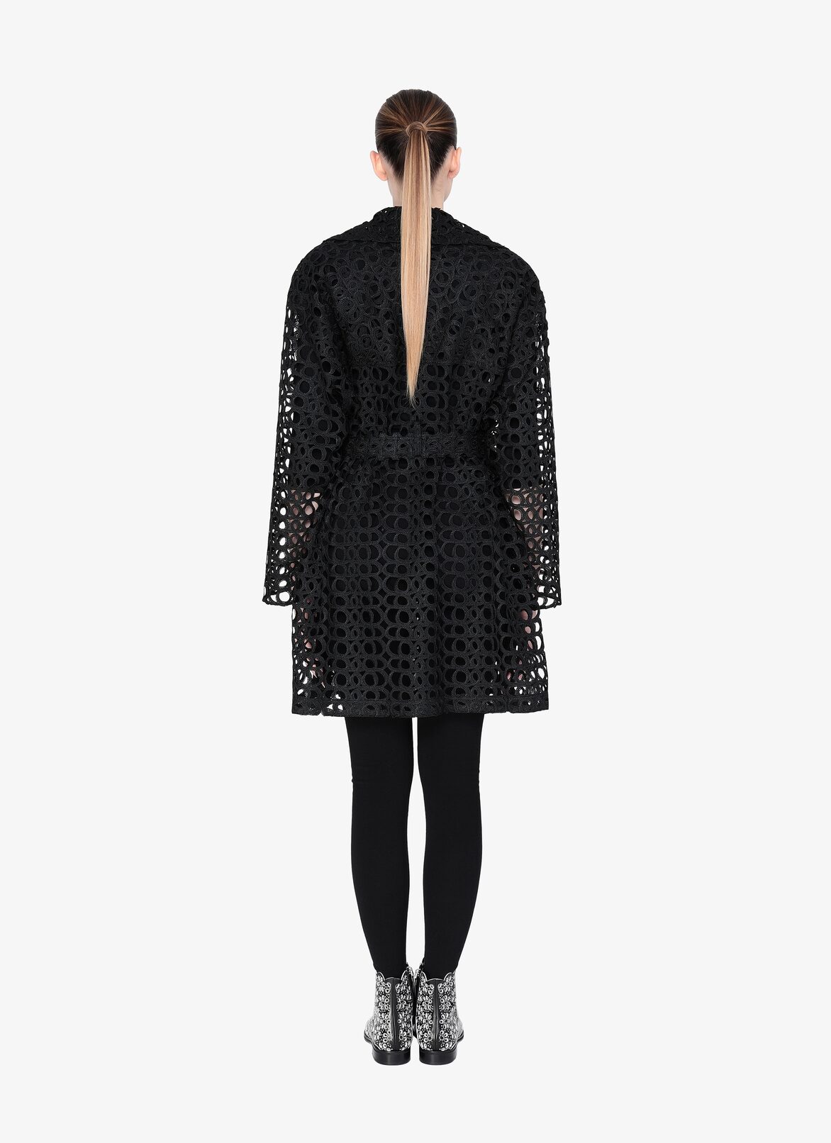 Embroidered Trench ALAÏA BLACK EMBROIDERED TRENCH